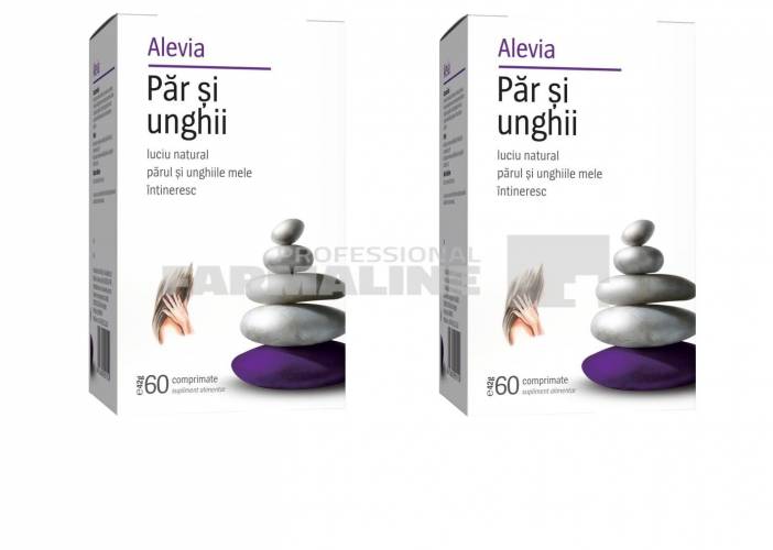 Alevia Pachet Par si unghii 60 comprimate 1 + 1 Gratis