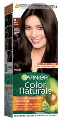 Vopsea de par permanenta Color Naturals 3 Saten Inchis, 112ml, Garnier