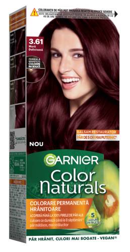 Vopsea de par permanenta Color Naturals 3.61 Mura Delicioasa, 112ml, Garnier