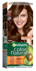 Vopsea de par permanenta Color Naturals 4.3 Saten Auriu Natural, 112ml, Garnier