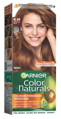 Vopsea de par permanenta Color Naturals 6.41 Chihlimbar Dulce, 112ml, Garnier