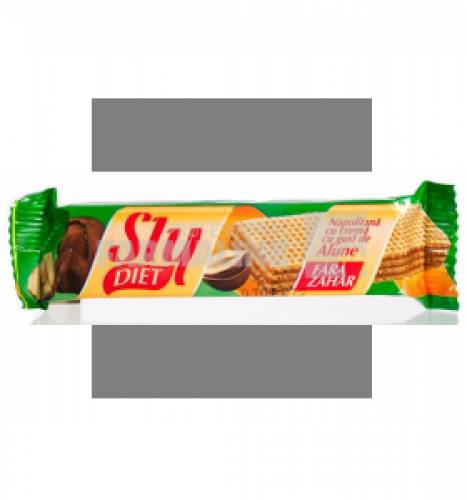 Sly Diet Napolitana fara zahar cu crema alune 20 g
