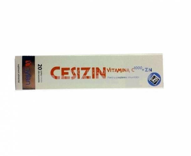 Cesizin Vitamina C 1000 +Zn 20 comprimate efervescente