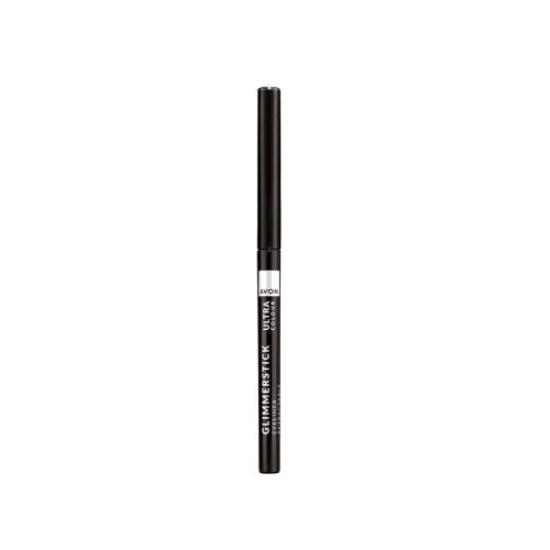Creion retractabil pentru contur ochi Glimmerstick Black, 0.28g, Avon