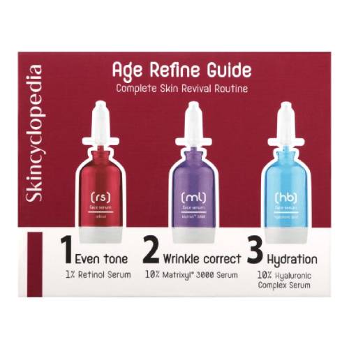 Set seruri antirid, Age Refine Guide, 3*15 ml, Skincyclopedia