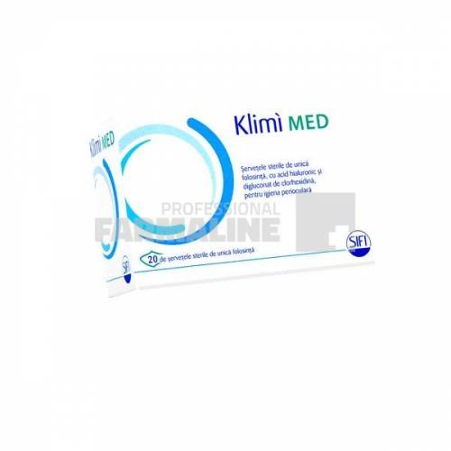 Klimi Med Servetele sterile pentru igiena oculara 20 bucati