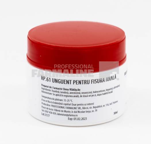 Unguent pentru fisura anala 30 ml