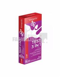 Veneris Test 3 in 1 pentru depistarea infectiilor cu candida albicans 1 bucata