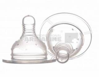 Minut Baby TR 2011007 Tetina silicon cu gat larg 6+ luni 2 bucati