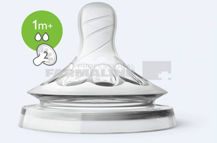 Avent SCF042/27 Natural Tetine ultra soft nr.2 1+ luni 2 bucati