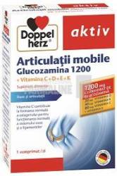 Doppelherz Aktiv ArticulaÈ›ii mobile Glucozamina 1200 Vit. C+D+E+K 30 comprimate