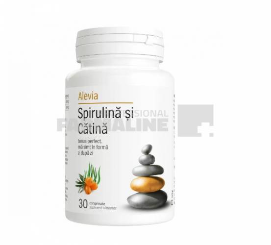 Alevia Spirulina si catina 30 comprimate