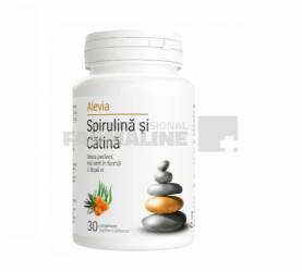 Alevia Spirulina si catina 30 comprimate