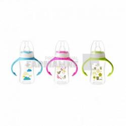 Minut Biberon plastic manere si tetina (MIN2019002) 125 ml
