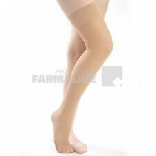 Elasto- Fit AG 214 Ciorapi pana la coapsa inchis la varf Bej Clasa I (15-21MMHg) XL