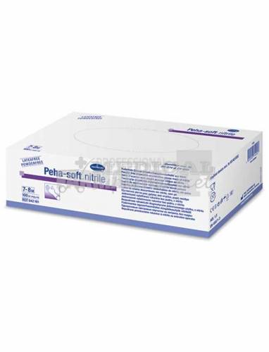 H Peha-Soft Manusi ""M"" nitril alb nepudrate x 100 bucati
