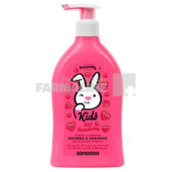 Sanosan Kids Gel Dus & Sampon cu aroma zmeura 400ml