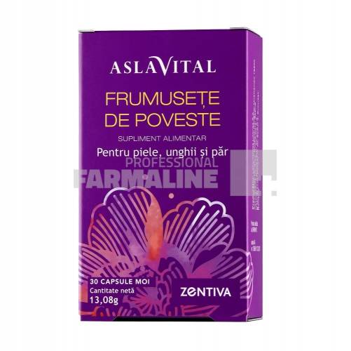 Aslavital Frumusete de poveste, pentru piele,unghi si par 30 capsule