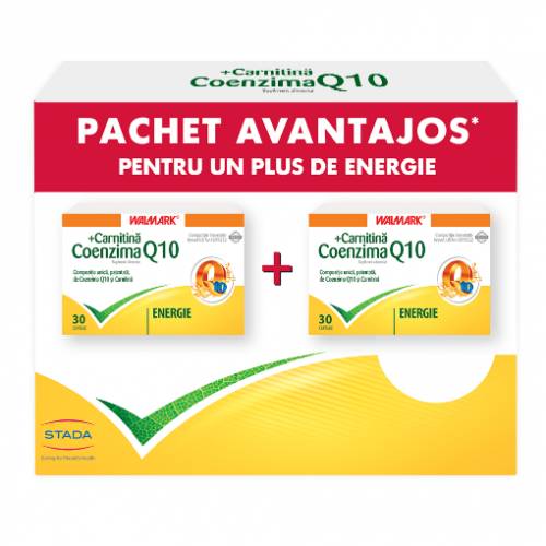 Walmark Coenzima Q10 10mg + Carnitina 50mg - 30 capsule (pachet promo 1+1)
