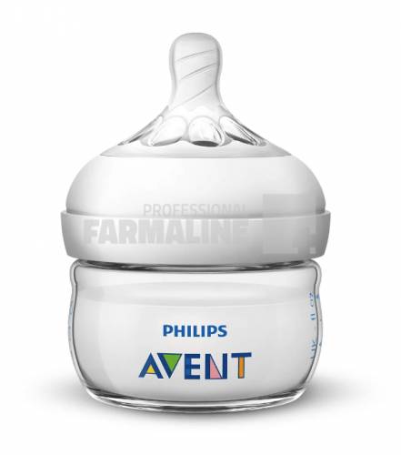 Avent SCF039/17 Natural Biberon Tetina Ultra Soft, flexibila, debit lent 0+ luni 60 ml