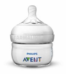 Avent SCF039/17 Natural Biberon Tetina Ultra Soft, flexibila, debit lent 0+ luni 60 ml