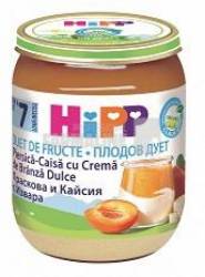 Hipp piure piersica - caisa cu crema de branzica dulce 7+ luni 160 g
