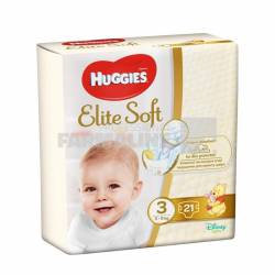Huggies Elite Soft nr.3 5-9 kg 21 bucati