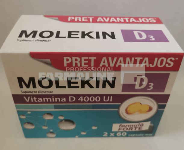 Molekin D3 4000 U.I. Set 2 x 60 capsule moi