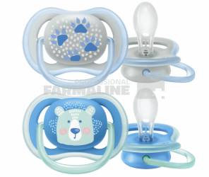 Avent SCF085/03 Suzete Ultra Air 6-18 luni baieti 2 bucati