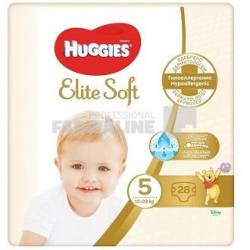 Huggies Elite Soft nr.5 11-25 kg 28 bucati