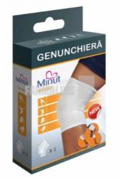 Minut Sport genunchiera alba M 2 bucati