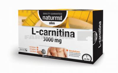 L - Carnitina Slim 3000 mg, 20 fiole buvabile x15 ml