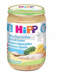 Hipp piure taitei cu peste de mare in sos de smantana cu broccoli 8+ luni 220 g