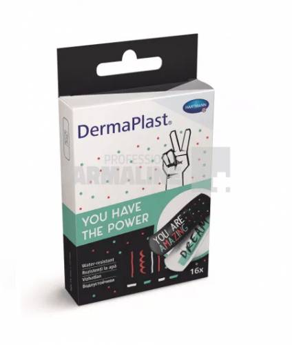 Hartamnn Dermaplast Power rezistenti la apa 25 mm x 72 mm (535645) 16 plasturi