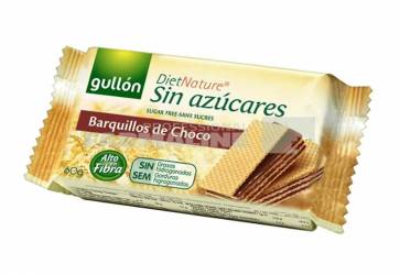 Gullon Napolitane cu ciocolata fara zahar 60 g