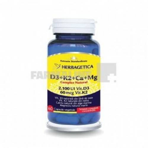 Complex Natural D3+K2+Ca+Mg 60 capsule