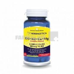 Complex Natural D3+K2+Ca+Mg 60 capsule