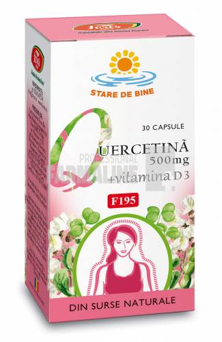 Quercetina 500 mg + Vitamina D3 F195 30 capsule