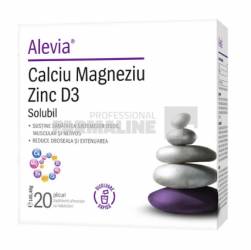 Alevia Calciu Magneziu Zinc D3 20 plicuri
