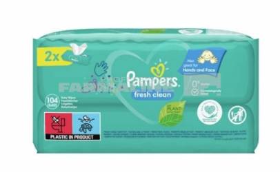 Pampers servetele Fresh Clean DuoPack 52 bucati 2 pachete