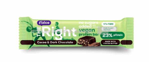 Fizico The Right Baton vegan proteic cu cacao si ciocolata 40 g
