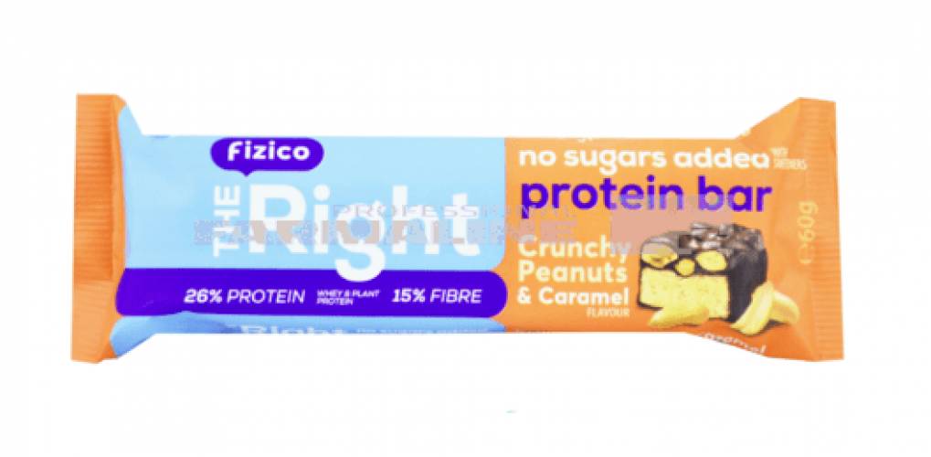 Fizico The Right Baton proteic cu arahide si caramel 60 g