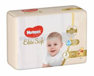 Huggies Elite Soft nr. 3 (5 - 9 kg) 40 bucati