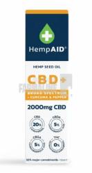 Ulei de canepa cu 2000 mg CBD, 500 mg CBDA, 500 mg CBGA, 200 mg Curcuma, 5 mg Piper negru 10 ml