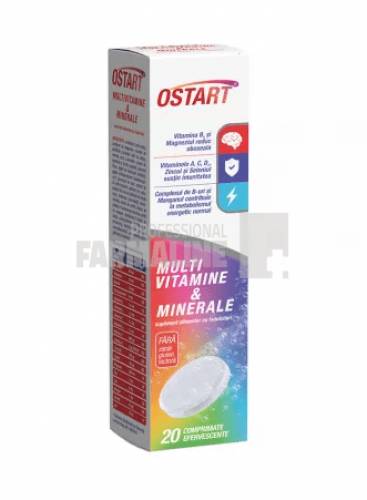 Ostart Multivitamine & Minerale 20 comprimate efervescente