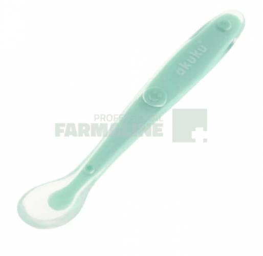 Akuku A0416 Lingurita moale din silicon turcoaz