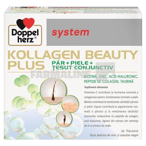 Doppelherz System Kollagen Beauty Plus 30 flacoane