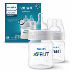 Avent Pachet SCY100/02 Biberon cu tetina 0+ luni 125 ml 2 bucati