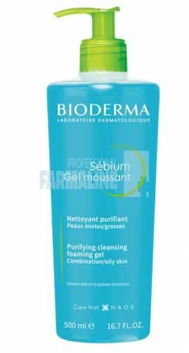 Bioderma Sebium Gel Spumant ten mixt/gras 500 ml