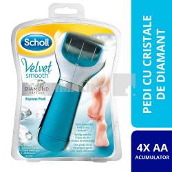 Scholl Velvet Smooth Express Pedi Pila electronica cu cristale de diamant